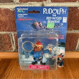 Rudolph the Red-Nosed Reindeer Yukon Cornelius Keychain - 1999 - New